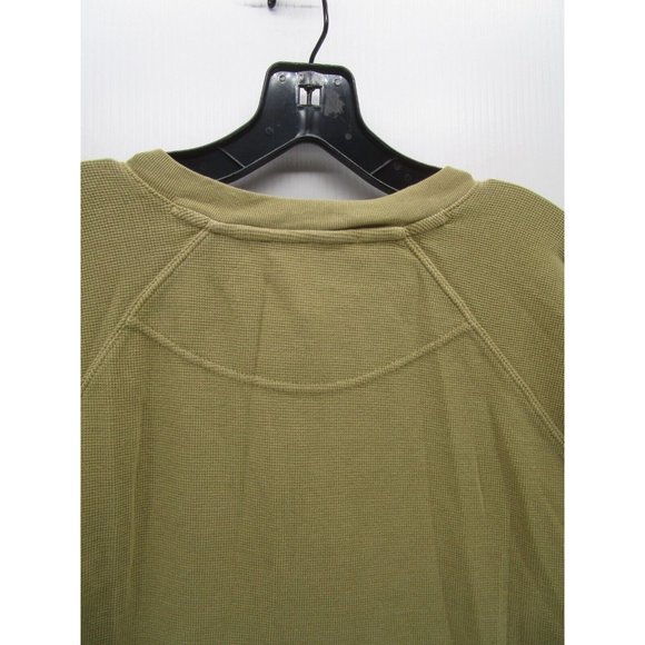 Woolrich Shirt Large Pullover Henley Thermal Waffle Logo Outdoor Loose - Picture 7 of 10